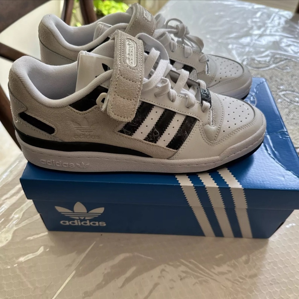 Adidas Forum Low Men's Shoes Cloud White/Core Black fy7757 Size 8